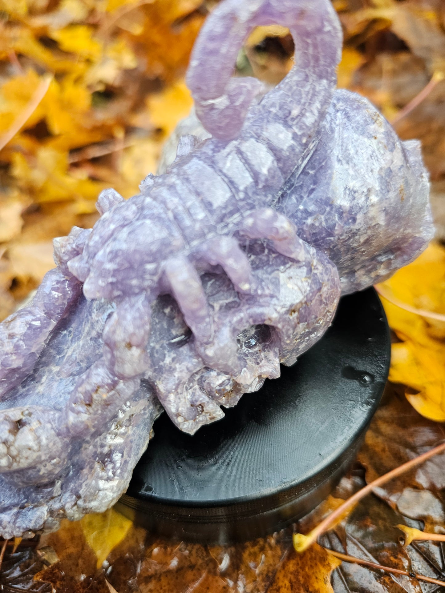 Hand Carved Grape Amethyst Agate Chalcedony