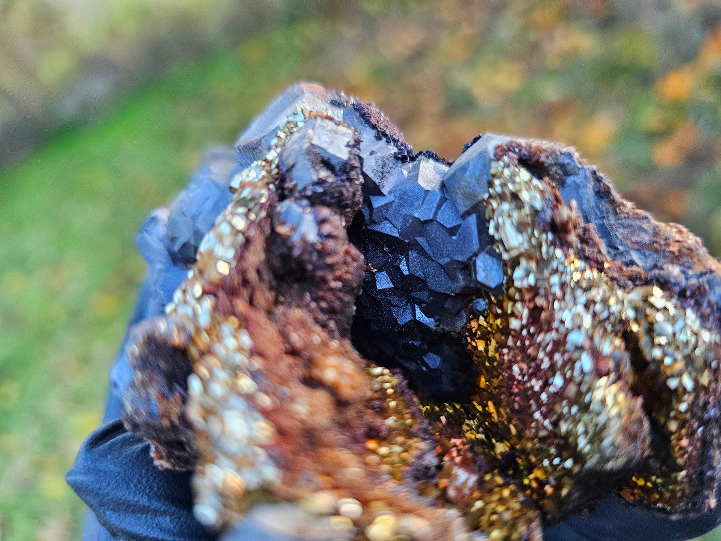 Amazing Pyrite on Octahedral Druzzy Galena(Rare & Unique)