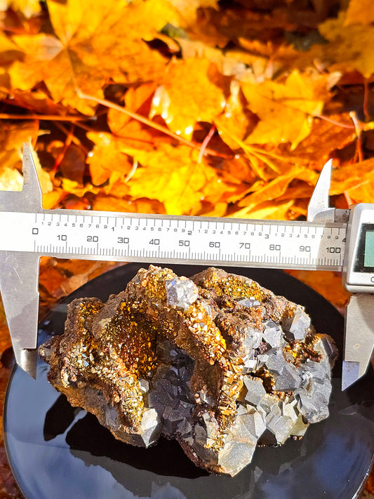 Amazing Pyrite on Octahedral Druzzy Galena(Rare & Unique)