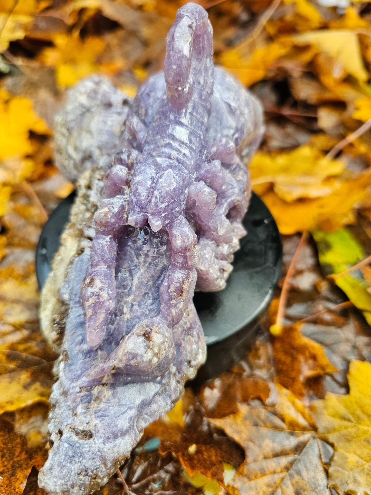 Hand Carved Grape Amethyst Agate Chalcedony
