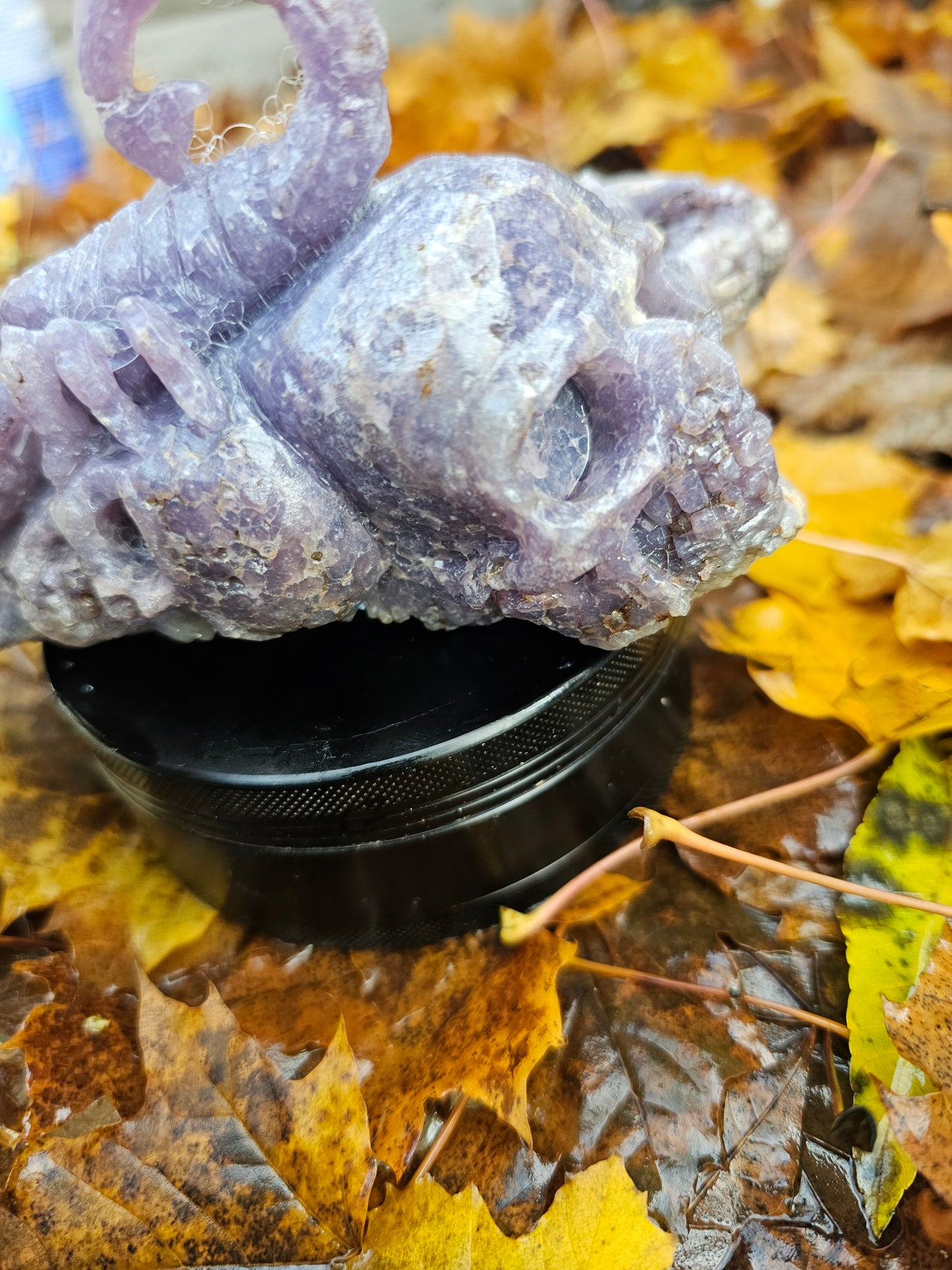 Hand Carved Grape Amethyst Agate Chalcedony